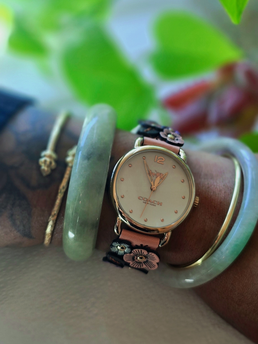 Delancey Watch With Floral Applique, 36 Mm - Picture 4 of 4